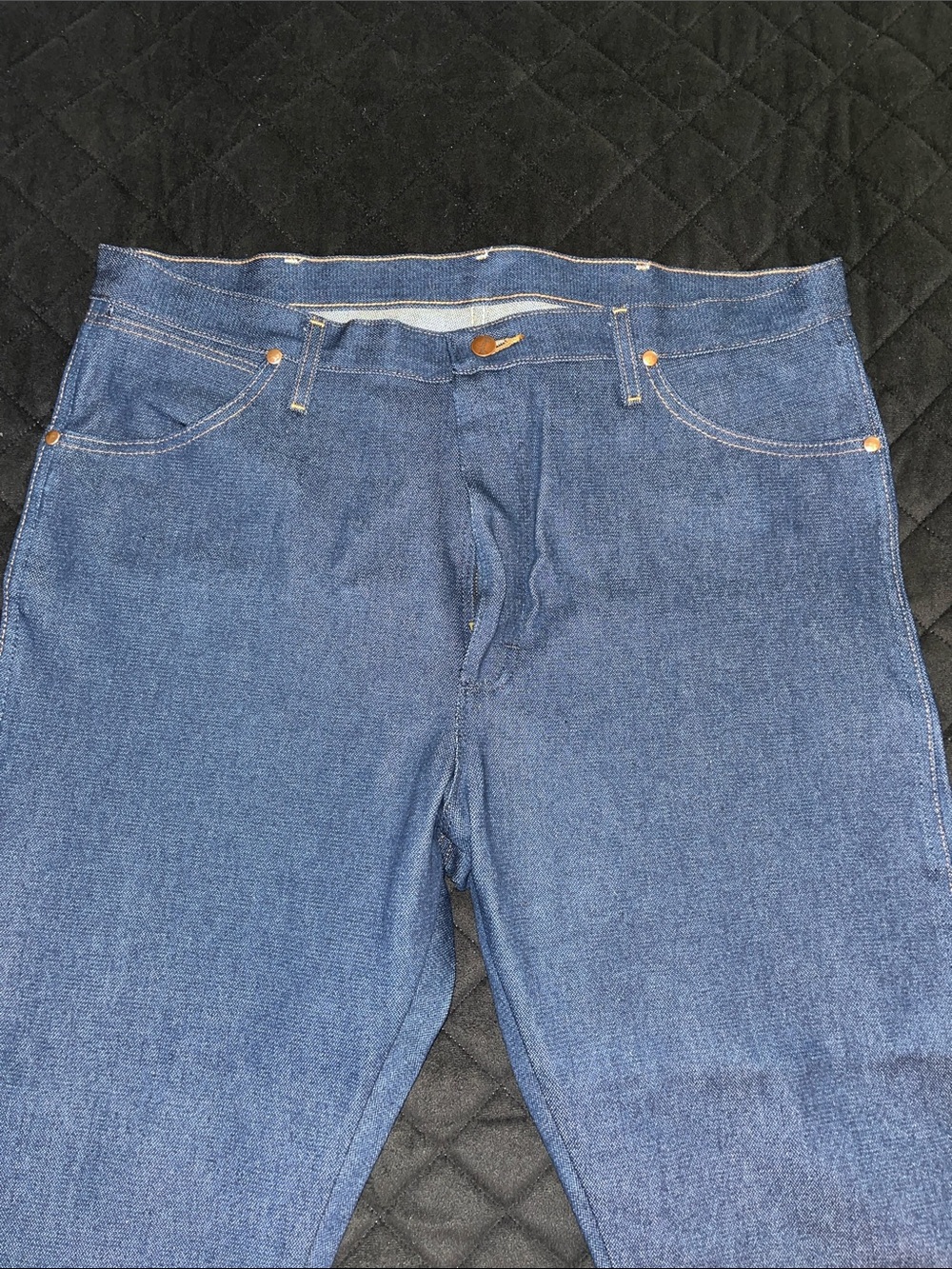 Wrangler Cowboy Cut Indigo Men's Blue Denim Jeans - Classic Straight Fit